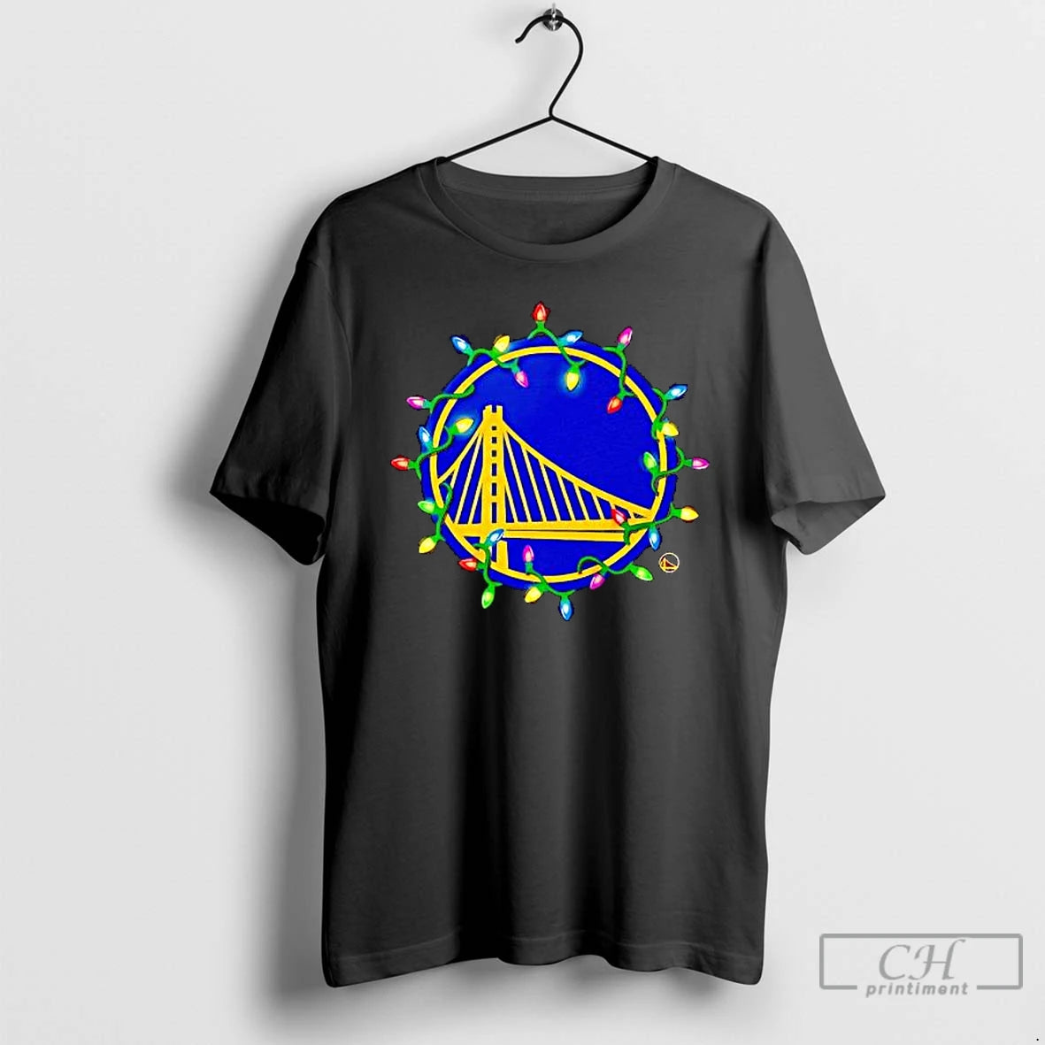 Premium Golden State Warriors Logo Lights Merry Christmas T-Shirts, Hoodie, Sweatshirt | InkThreadWorks.com