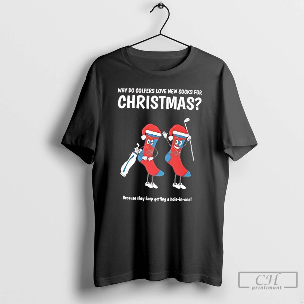 Premium Golfers Love New Socks Christmas T-Shirts, Hoodie, Sweatshirt | InkThreadWorks.com
