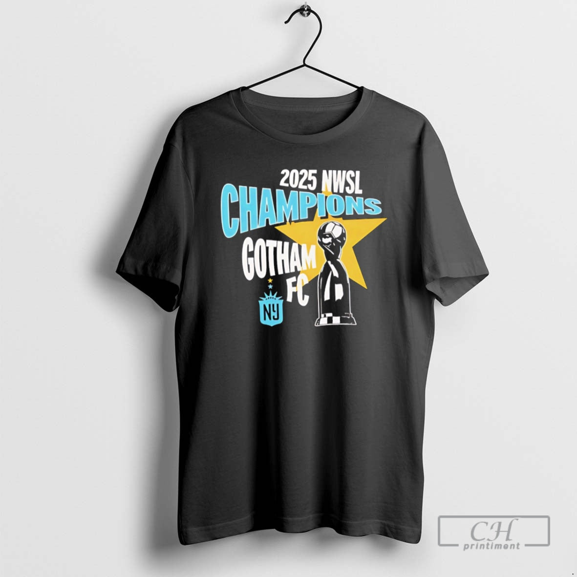 Premium Gotham Fc 2025 Nwsl Champions Trophy Cup Shirt Sweater Hoodie, Sweatshirt | InkThreadWorks.com
