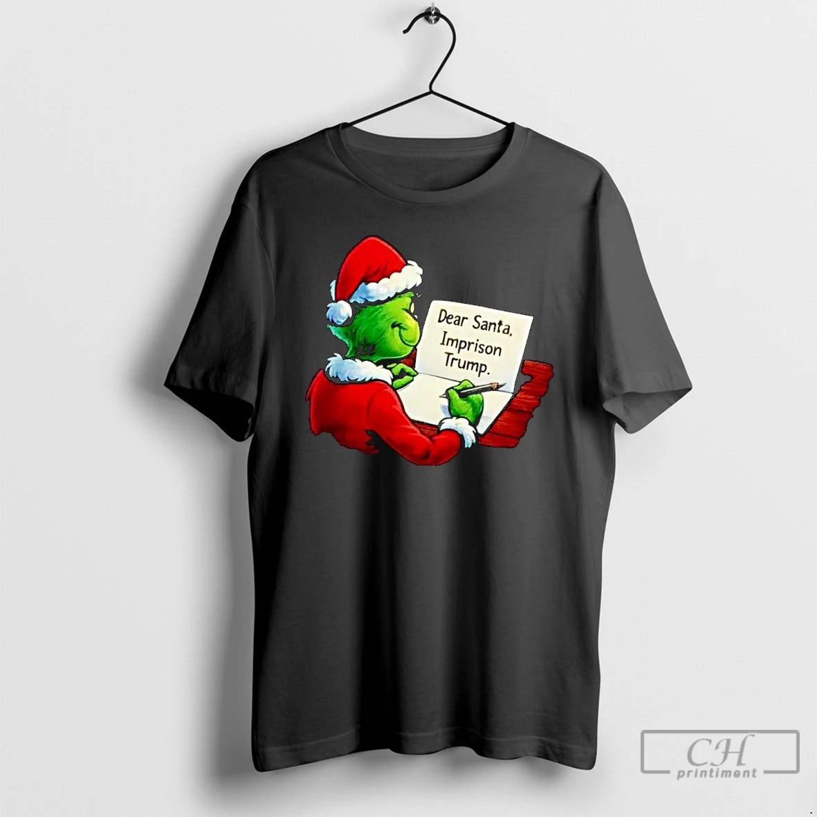 Premium Grinch Dear Santa Imprison Trump Ornaments T-Shirts, Hoodie, Sweatshirt | InkThreadWorks.com