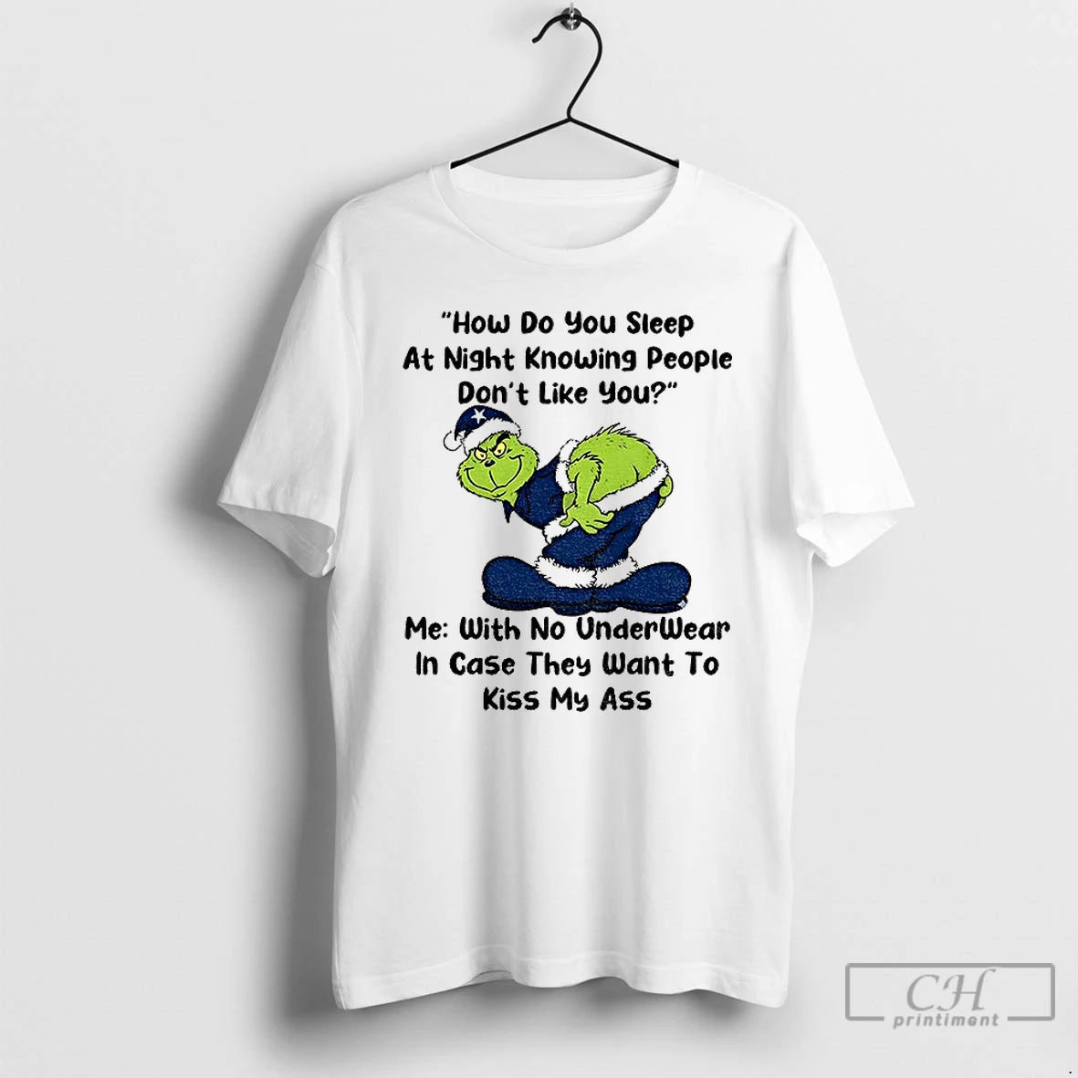 Premium Grinch How Do You Sleep At Night Knowing People Dont Like You With No T-Shirts, Hoodie, Sweatshirt