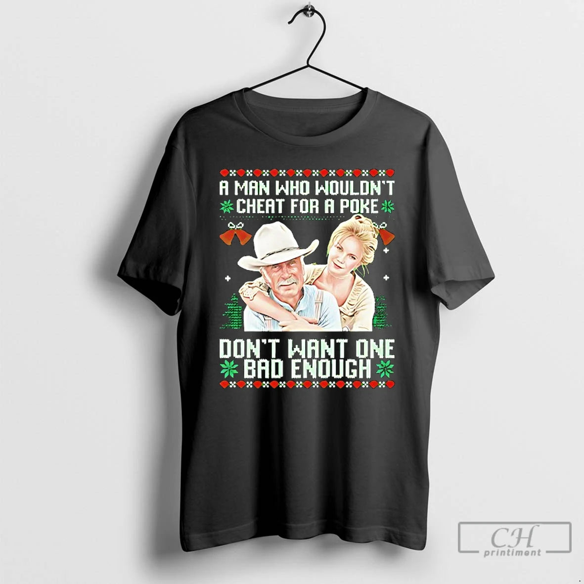 Premium Gus Mccrae And Lorena Wood Parker A Man Who Wouldnt Cheat For A Poke T-Shirts, Hoodie, Sweatshirt