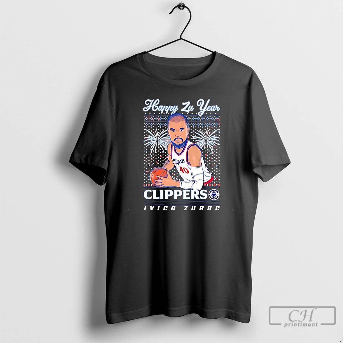Premium Happy Zu Year Ivica Zubac La Clippers Ugly Christmas Christmas T-Shirts, Hoodie, Sweatshirt | InkThreadWorks.com