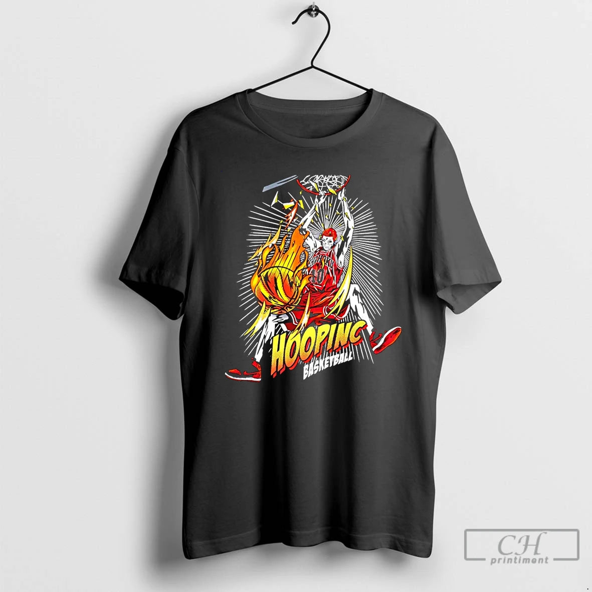 Premium Hoopinc Basketball Skull Shohoku 10 Graphic T-Shirts, Hoodie, Sweatshirt | InkThreadWorks.com