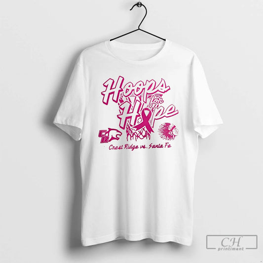Premium Hoops For Hope Crest Ridge Vs Santa Fe Vintage T-Shirts, Hoodie, Sweatshirt | InkThreadWorks.com
