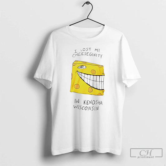 Premium I Lost My Cheeseginity In Kenosha Wisconsin Paint T-Shirts, Hoodie, Sweatshirt | InkThreadWorks.com
