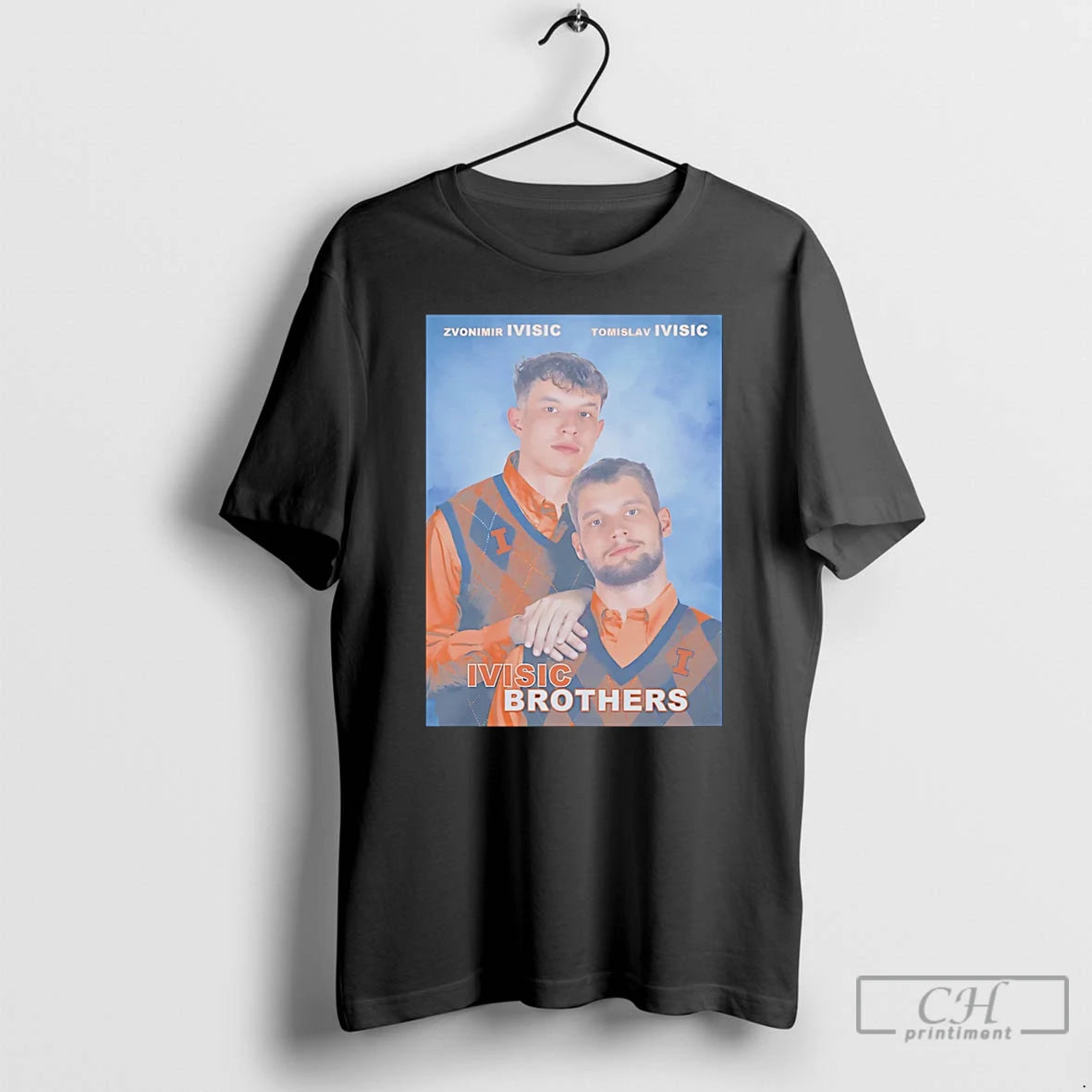 Premium Illinois Basketball Ivisic Brothers Step Brothers T-Shirts, Hoodie, Sweatshirt | InkThreadWorks.com