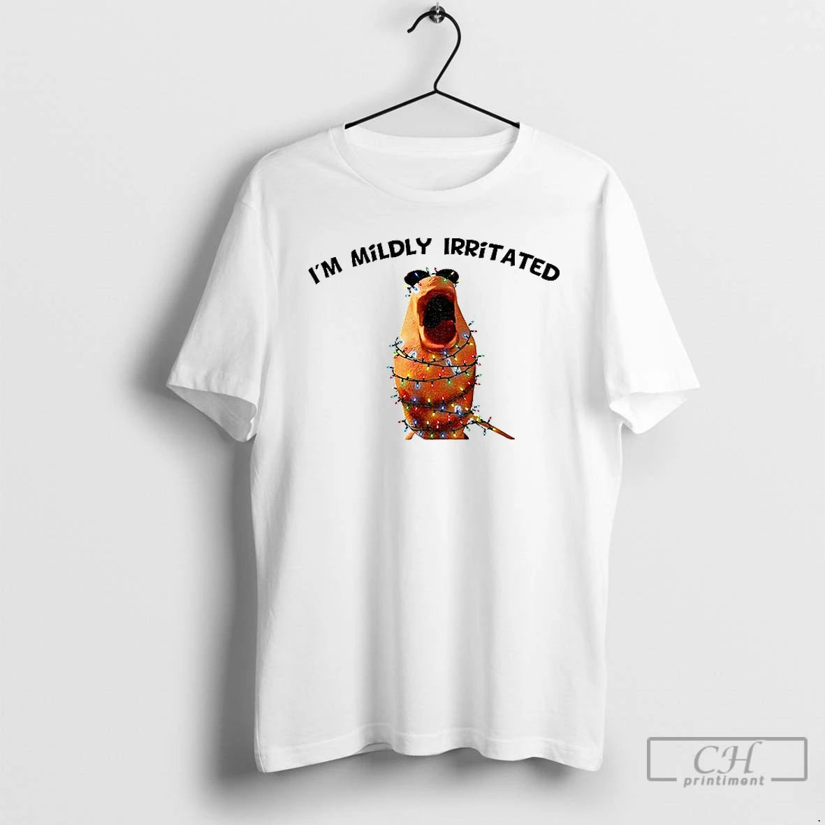 Premium Im Mildly Irritated Funny Marcus The Worm Xmas T-Shirts, Hoodie, Sweatshirt | InkThreadWorks.com