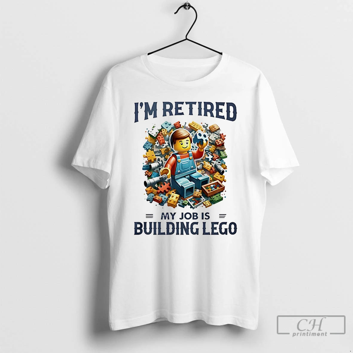 Premium Im Retired My Job Is Building Lego T-Shirts, Hoodie, Sweatshirt | InkThreadWorks.com