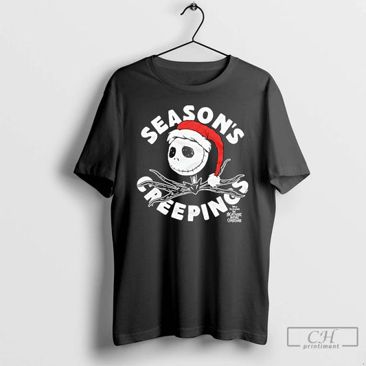 Premium Jack Skellington Wearing Santa Claus Before Christmas Seasons Creepings T-Shirts, Hoodie, Sweatshirt
