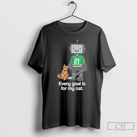 Premium Jason Robertson Dallas Stars Nhl Hockey Every Goal Is For My Cat T Shirts Hoodie, Sweatshirt | InkThreadWorks.com