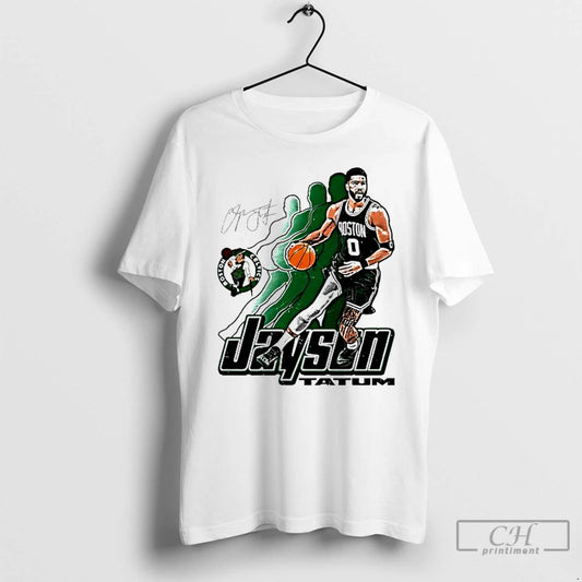 Premium Jayson Tatum Boston Celtics Signature 0 Retro Vibe Graphic T-Shirts, Hoodie, Sweatshirt | InkThreadWorks.com
