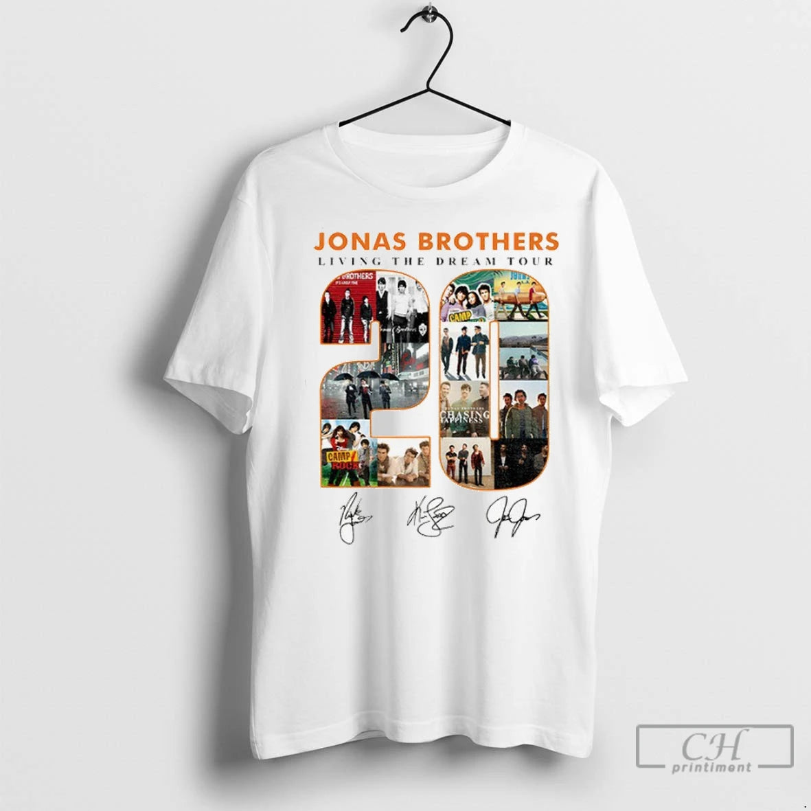 Premium Jonas Brothers 20th Anniversary Of Jonas Living The Dream Tour Singature