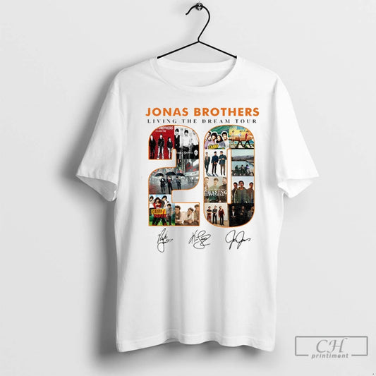 Premium Jonas Brothers 20th Anniversary Of Jonas Living The Dream Tour Singature