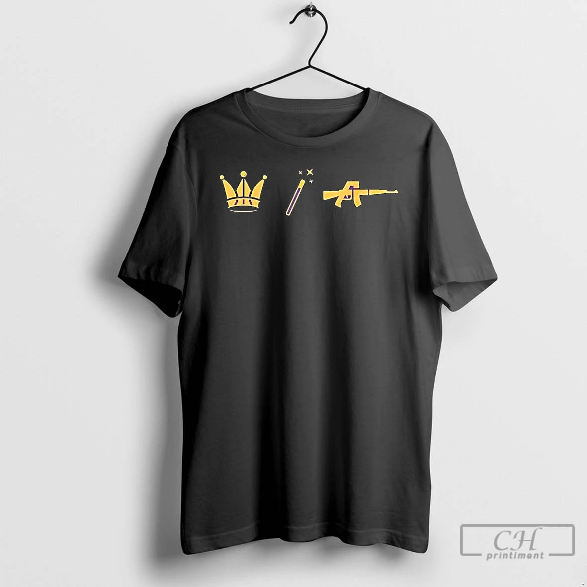 Premium Los Angeles Lakers La Big 3 Icon Crown Magic Gun T-Shirts, Hoodie, Sweatshirt | InkThreadWorks.com