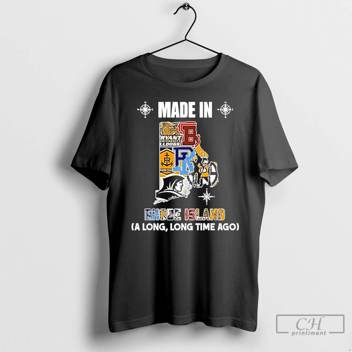 Premium Made In Rhode Island A Long Long Time Ago State T-Shirts, Hoodie, Sweatshirt | InkThreadWorks.com