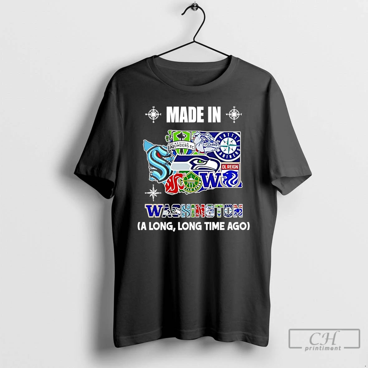 Premium Made In Washington A Long Long Time Ago State T-Shirts, Hoodie, Sweatshirt | InkThreadWorks.com