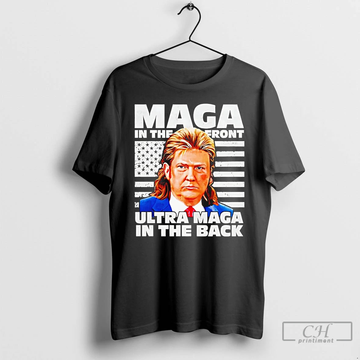 Premium Maga In The Front Ultra Maga In The Back Trump T-Shirts, Hoodie, Sweatshirt | InkThreadWorks.com