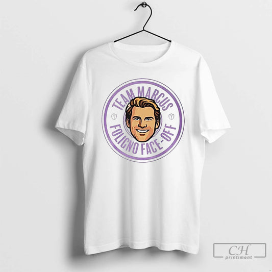 Premium Matthew Schaefer Team Marcus Foligno Face Off T-Shirts, Hoodie, Sweatshirt | InkThreadWorks.com