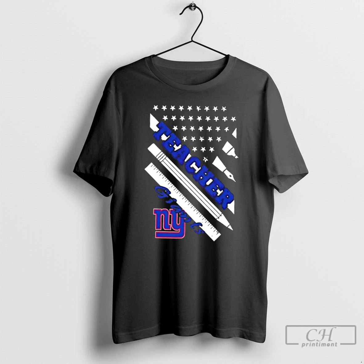 Premium New York Giants Football X Teacher American Flag T-Shirts, Hoodie, Sweatshirt | InkThreadWorks.com