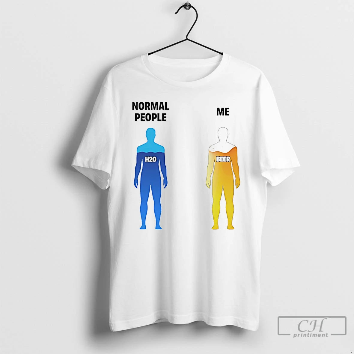 Premium Normal People Vs Me H20 And Beer T-Shirts, Hoodie, Sweatshirt | InkThreadWorks.com