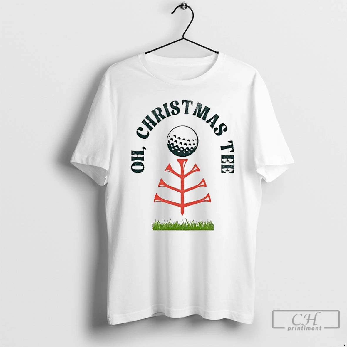 Premium Oh Christmas Tee Golf Tree Hoodie, Sweatshirt | InkThreadWorks.com