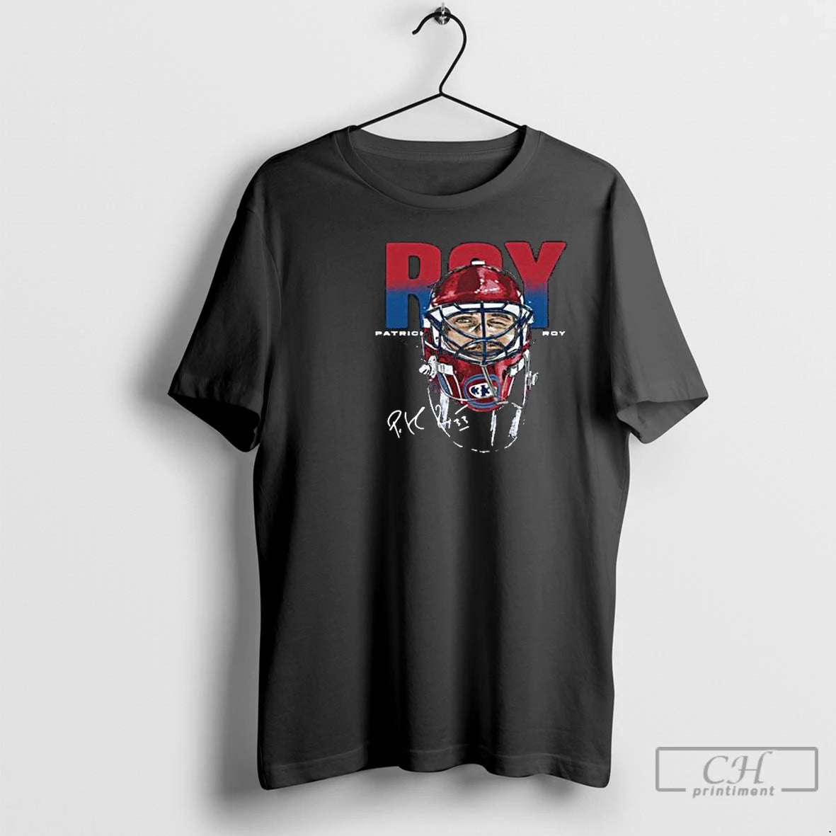 Premium Patrick Roy Montreal Goalie Mask Circle Black T-Shirts, Hoodie, Sweatshirt | InkThreadWorks.com