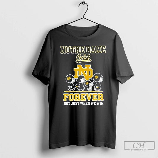 Premium Peanuts Abbey Road Notre Dame Irish Forever Not Just When We Win T Shirts Hoodie, Sweatshirt | InkThreadWorks.com
