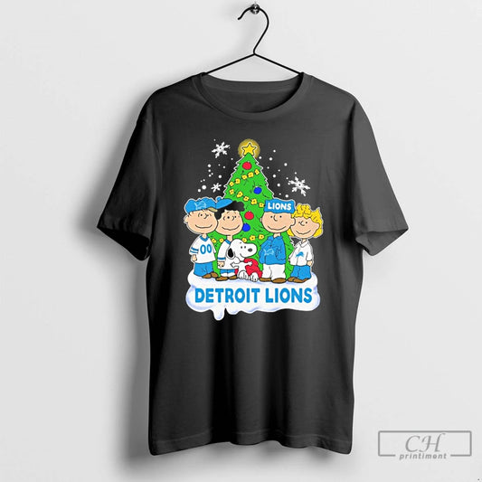 Premium Peanuts Detroit Lions Christmas T-Shirts, Hoodie, Sweatshirt | InkThreadWorks.com