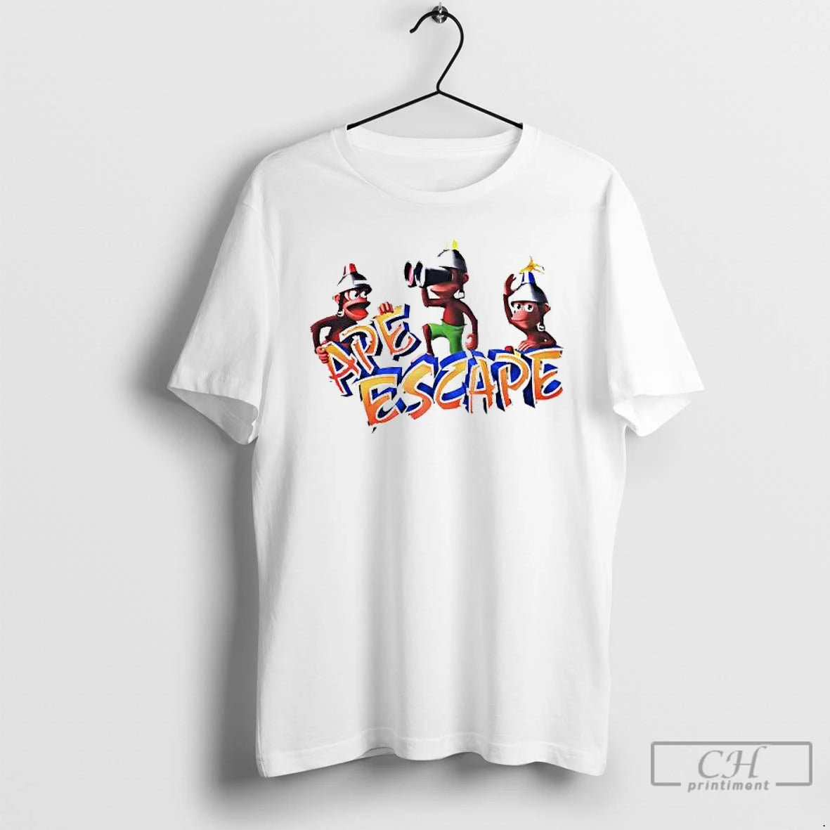 Premium Playstation Ape Escape Monkey Cartoon T-Shirts, Hoodie, Sweatshirt | InkThreadWorks.com