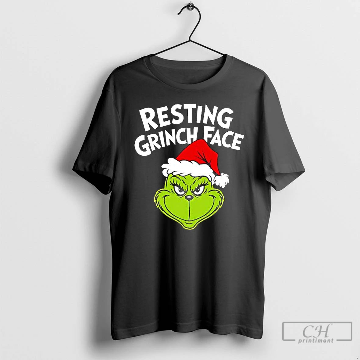 Premium Resting Grinch Face Funny Christmas Trends Stylish T-Shirts, Hoodie, Sweatshirt | InkThreadWorks.com