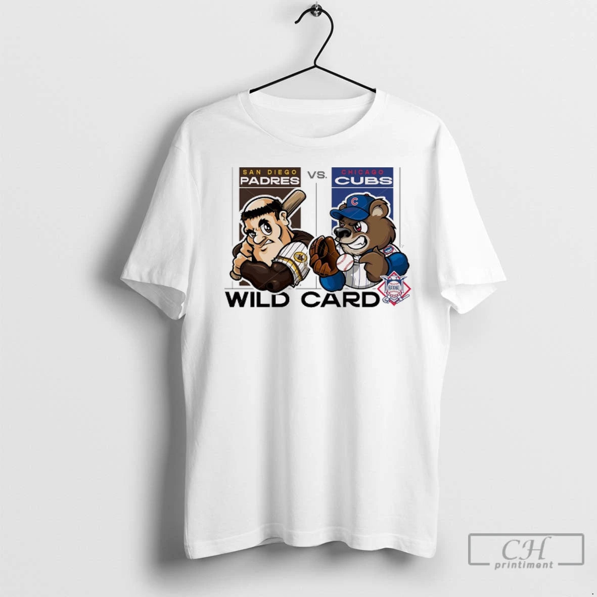 Premium San Diego Padres Vs Chicago Cubs 2025 Mlb Wild Card Mascots Graphic