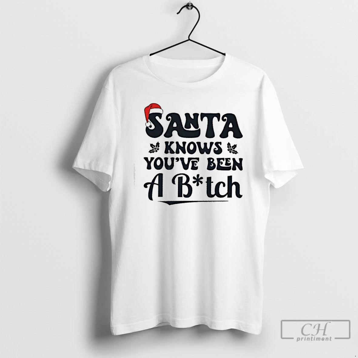 Premium Santa Knowsk Youve Been A Bitch Christmas T-Shirts, Hoodie, Sweatshirt | InkThreadWorks.com
