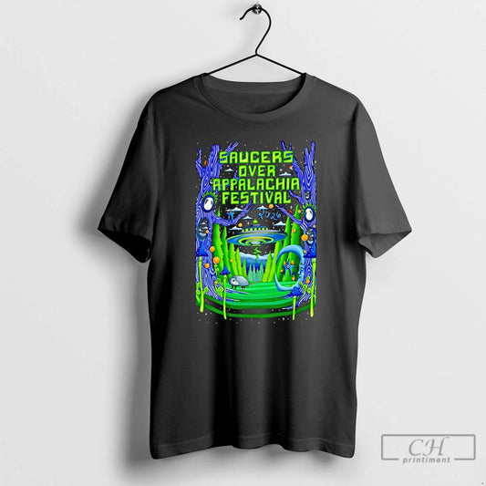 Premium Saucers Over Appalachia Festival Jun 13 2026 In Bristol Va T-Shirts, Hoodie, Sweatshirt | InkThreadWorks.com