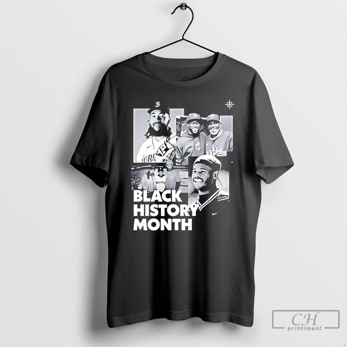 Premium Seattle Mariners Ken Griffey Jr Black History Month T-Shirts, Hoodie, Sweatshirt | InkThreadWorks.com