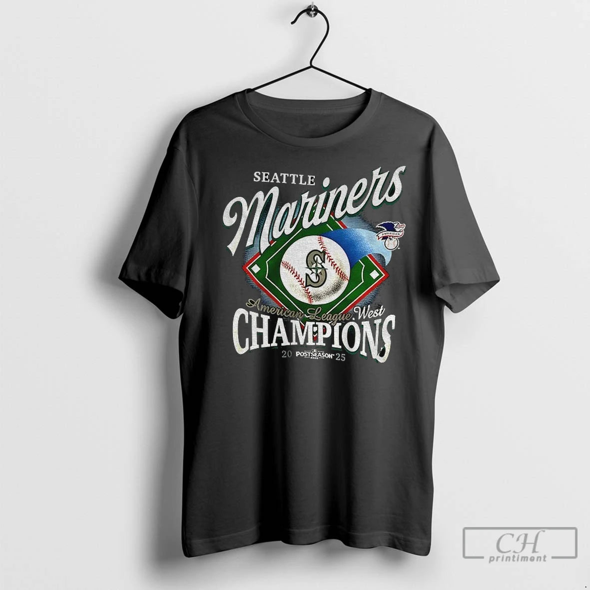 Premium Seattle Mariners Mlb Baseball American League West Champions Postseason 2025