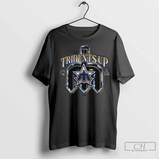 Premium Seattle Mariners Tridents Up Mlb Baseball Regional Franklin Logo