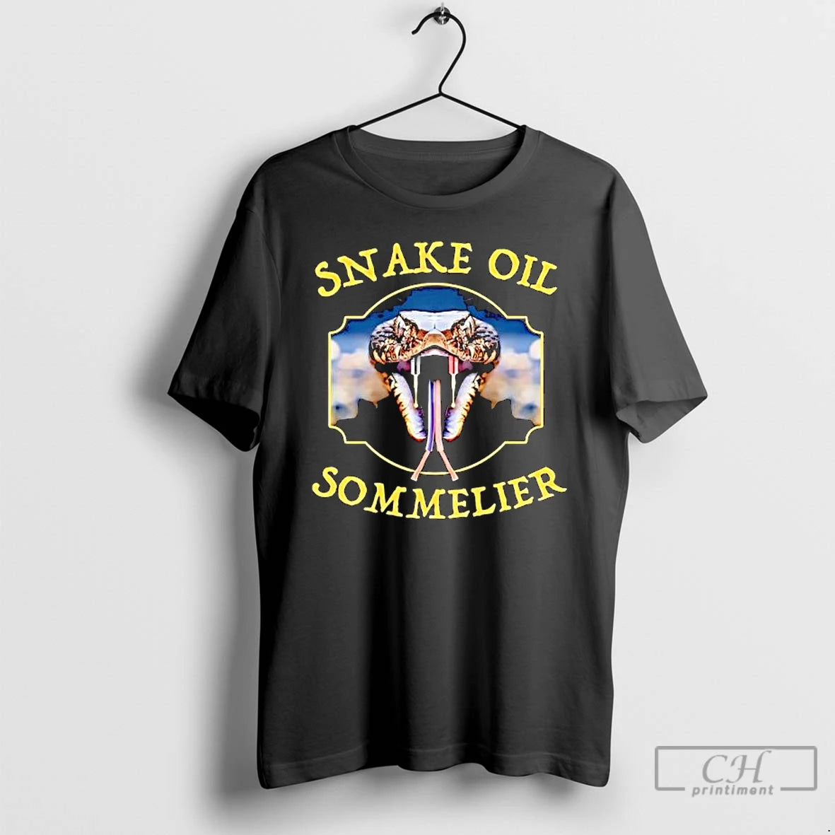 Premium Snake Oil Sommelier Funny Snake T-Shirts, Hoodie, Sweatshirt | InkThreadWorks.com