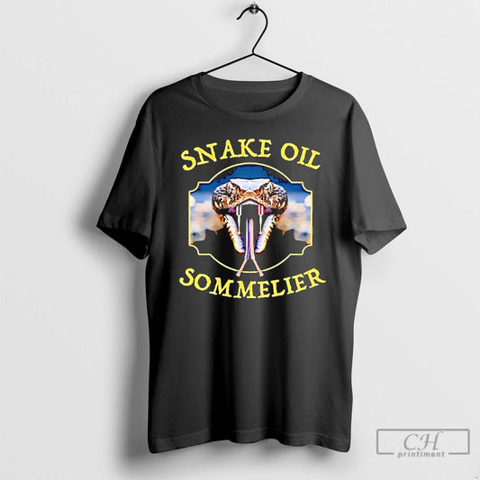 Premium Snake Oil Sommelier Funny Snake T-Shirts, Hoodie, Sweatshirt | InkThreadWorks.com