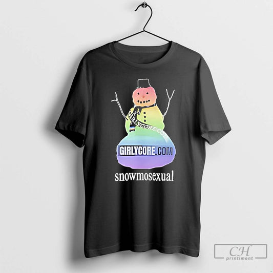 Premium Snowmosexual Girlycore Snowman T-Shirts, Hoodie, Sweatshirt | InkThreadWorks.com
