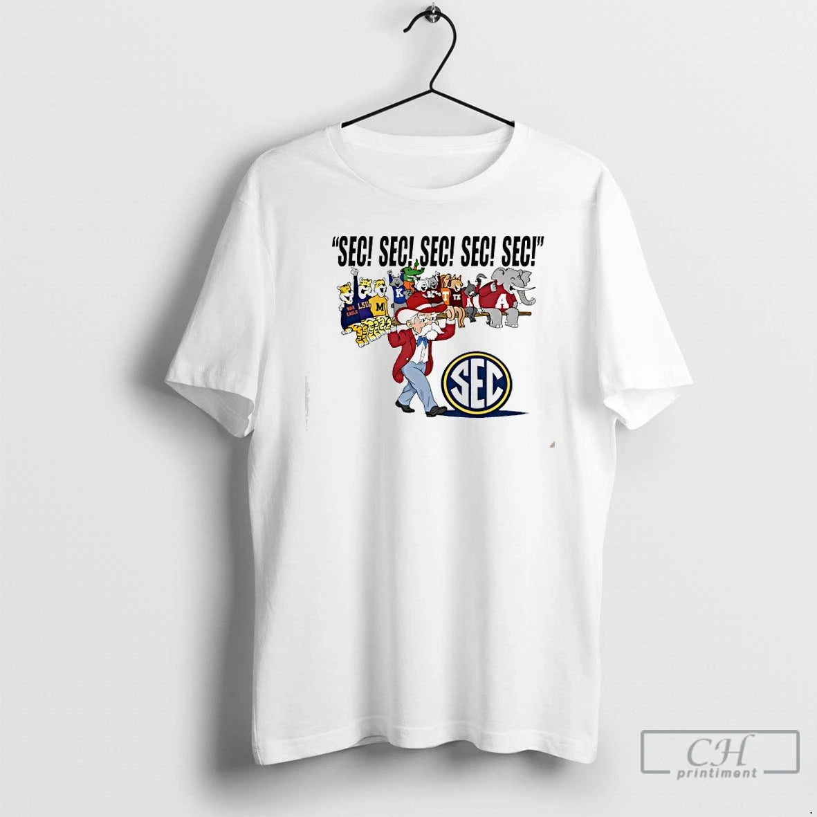 Premium Southeastern Conference Sec Sec Sec Sec Sec Mascots Logo T-Shirts, Hoodie, Sweatshirt | InkThreadWorks.com