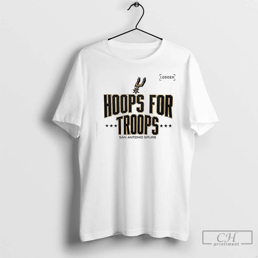 Spurs X Hoops Troops T-Shirts, Hoodie, Sweatshirt