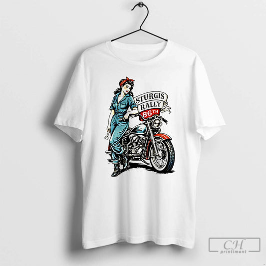 Premium Sturgis Iron Rose Pin Up 86th Anniversary 2026 T-Shirts, Hoodie, Sweatshirt | InkThreadWorks.com