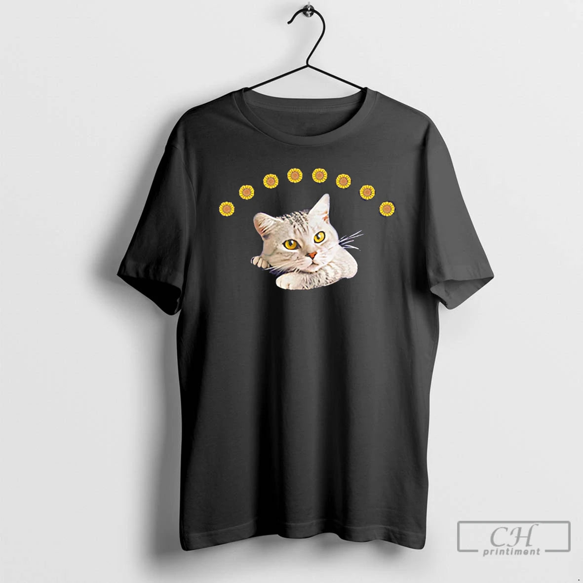 Premium Sunflower Cat Cute T-Shirts, Hoodie, Sweatshirt | InkThreadWorks.com