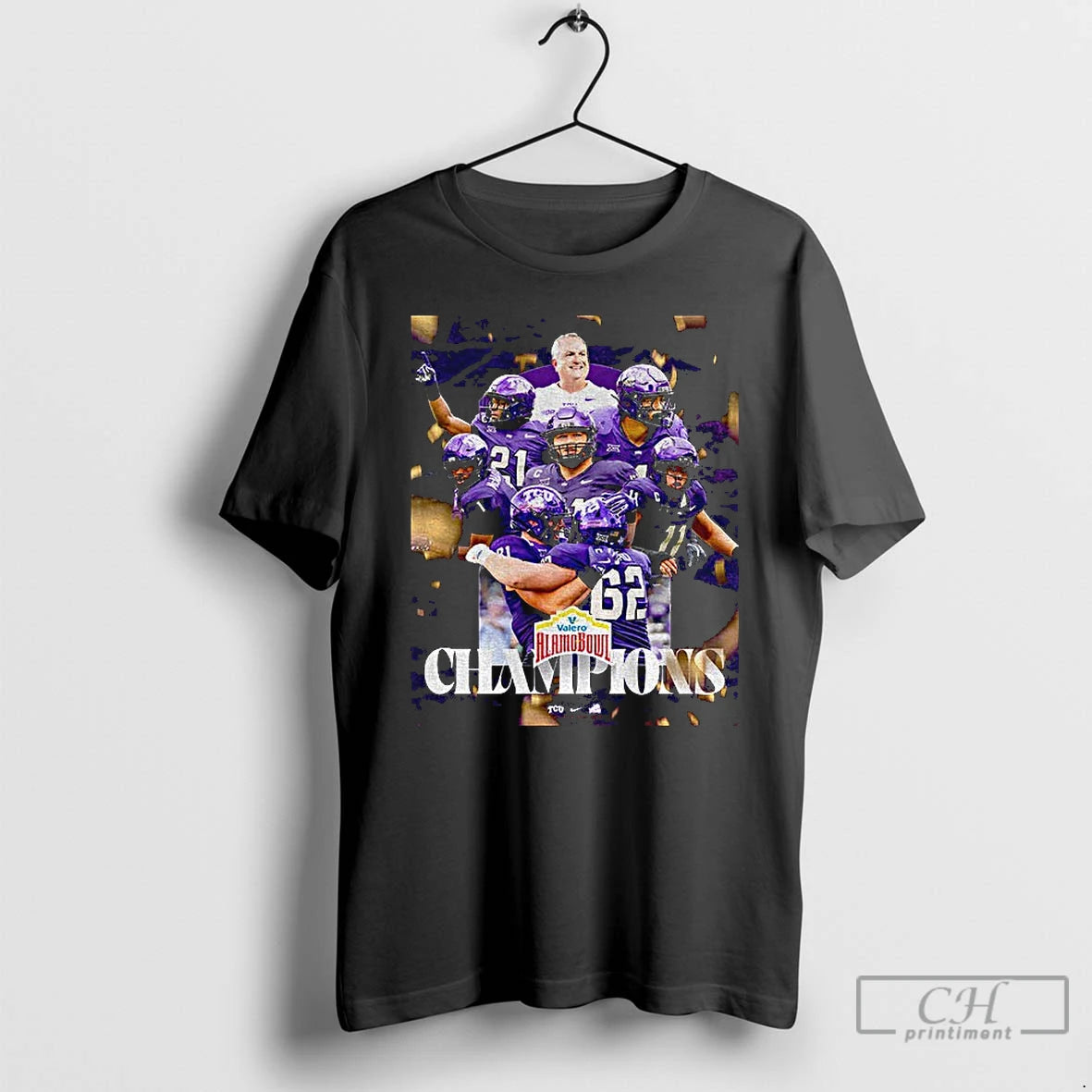 Premium Tcu Horned Frogs Football Alamo Bowl Champions T-Shirts, Hoodie, Sweatshirt | InkThreadWorks.com