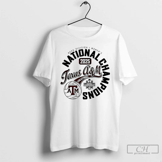 Premium Texas Am Aggies 2025 Volleyball National Champions Classic T-Shirts, Hoodie, Sweatshirt | InkThreadWorks.com