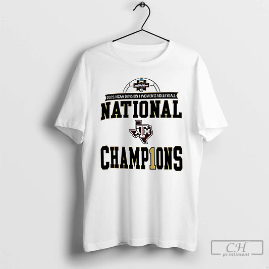 Premium Texas Am Aggies Volleyball National Champions 2025 Logo T-Shirts, Hoodie, Sweatshirt | InkThreadWorks.com