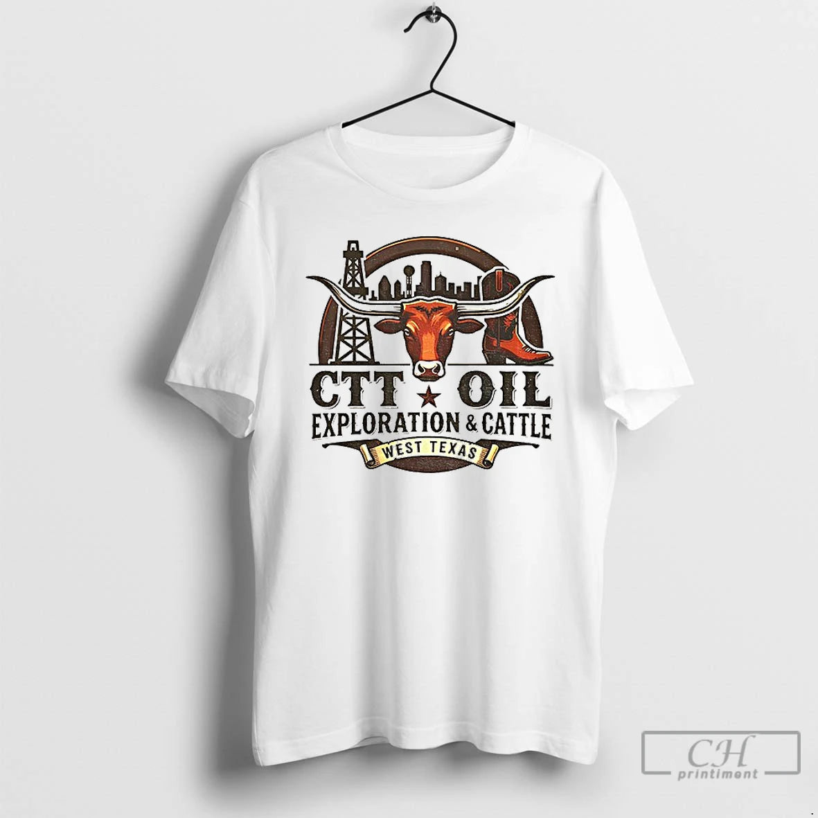 Premium Texas Longhorns Football Ctt Oil Exploration And Cattle West Texas T-Shirts, Hoodie, Sweatshirt | InkThreadWorks.com