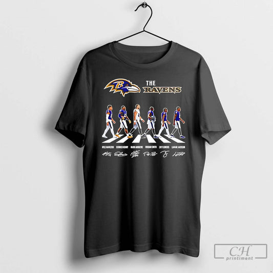 Premium The Baltimore Ravens Cross The Street Signatures 2026 T-Shirts, Hoodie, Sweatshirt | InkThreadWorks.com