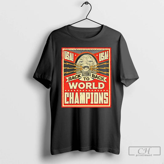 Premium The Burnt Peanut Usa Back To Back World Champions T-Shirts, Hoodie, Sweatshirt | InkThreadWorks.com